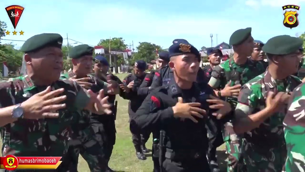 Kunjungan Yon Infantri 112  Raider Ke Mako Satbrimob Polda Aceh dalam Rangka Hari Bhayangkara Ke-77