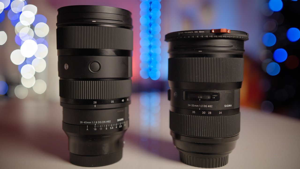 Sigma 28-45 1.8 vs 24-35 2.0 ART on Blackmagic Cinema Camera 6k Pyxis | Versatile Studio Lens Test