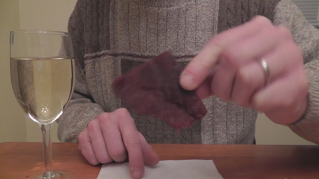 ASMR Wine Review 1 - Robert Mondavi Pinot Grigio & Beef Jerky