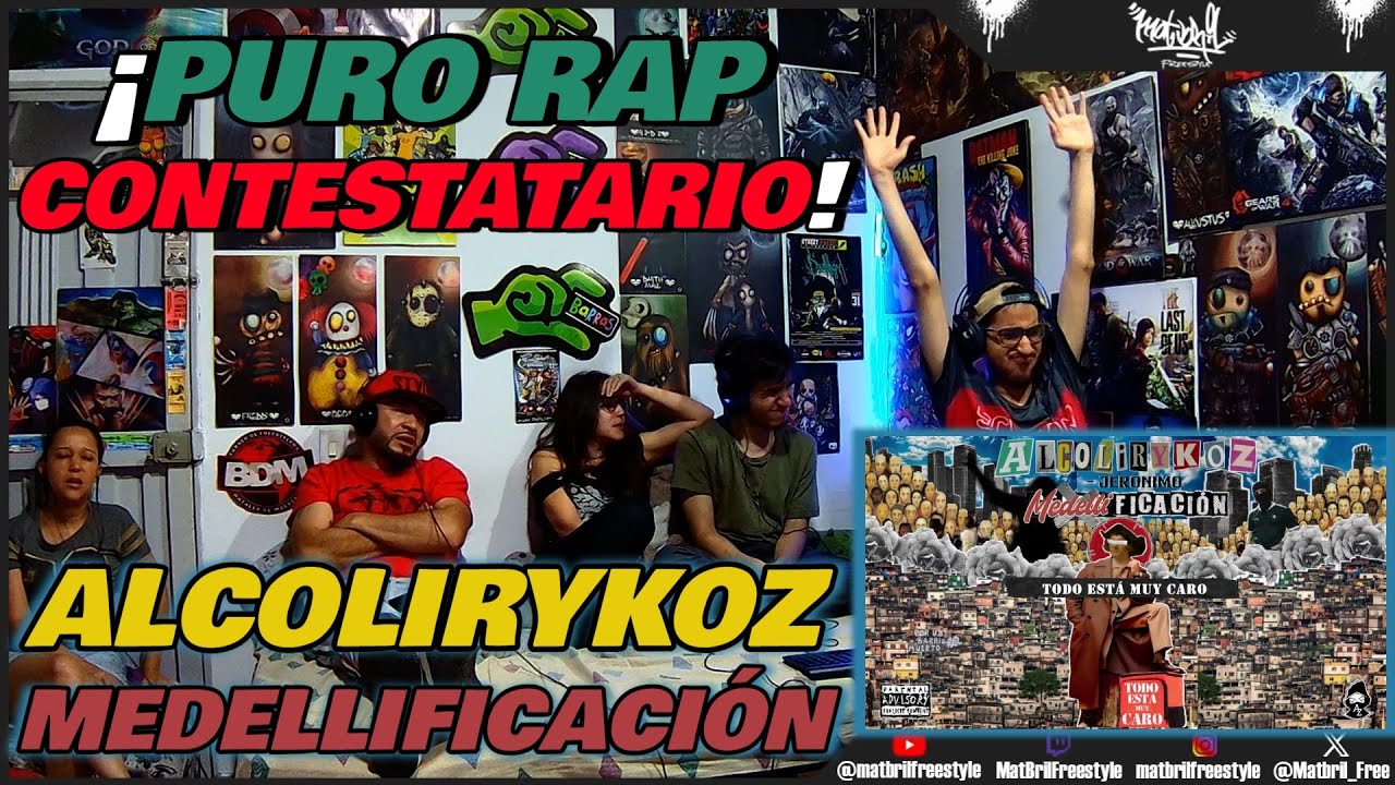 🔴COLOMBIANOS REACCIONAN a MEDELLIFICACIÓN - ¡PURO RAP CONTESTATARIO! [ALCOLIRYKOZ]