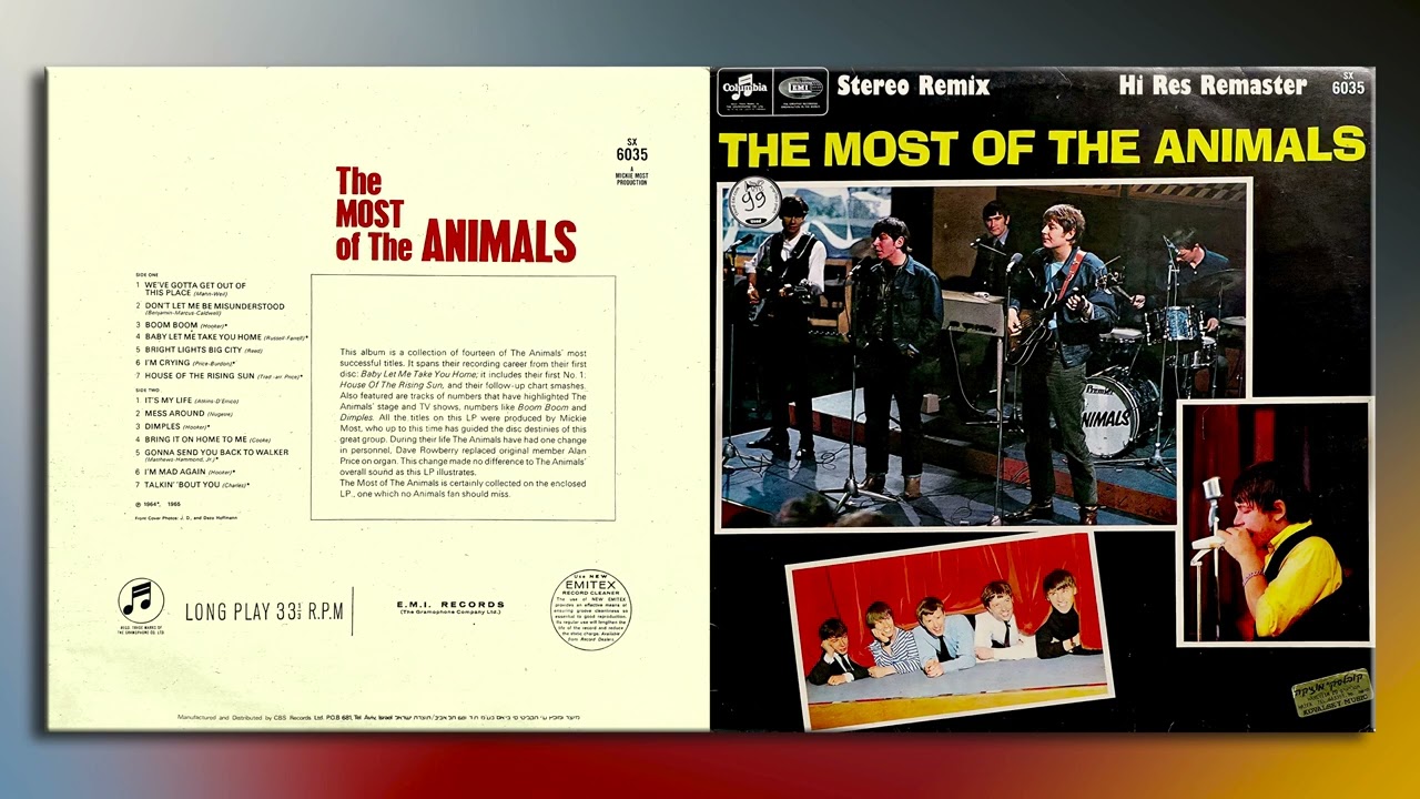 The Animals - House Of The Rising Sun - Stereo Remix HiRes Remaster