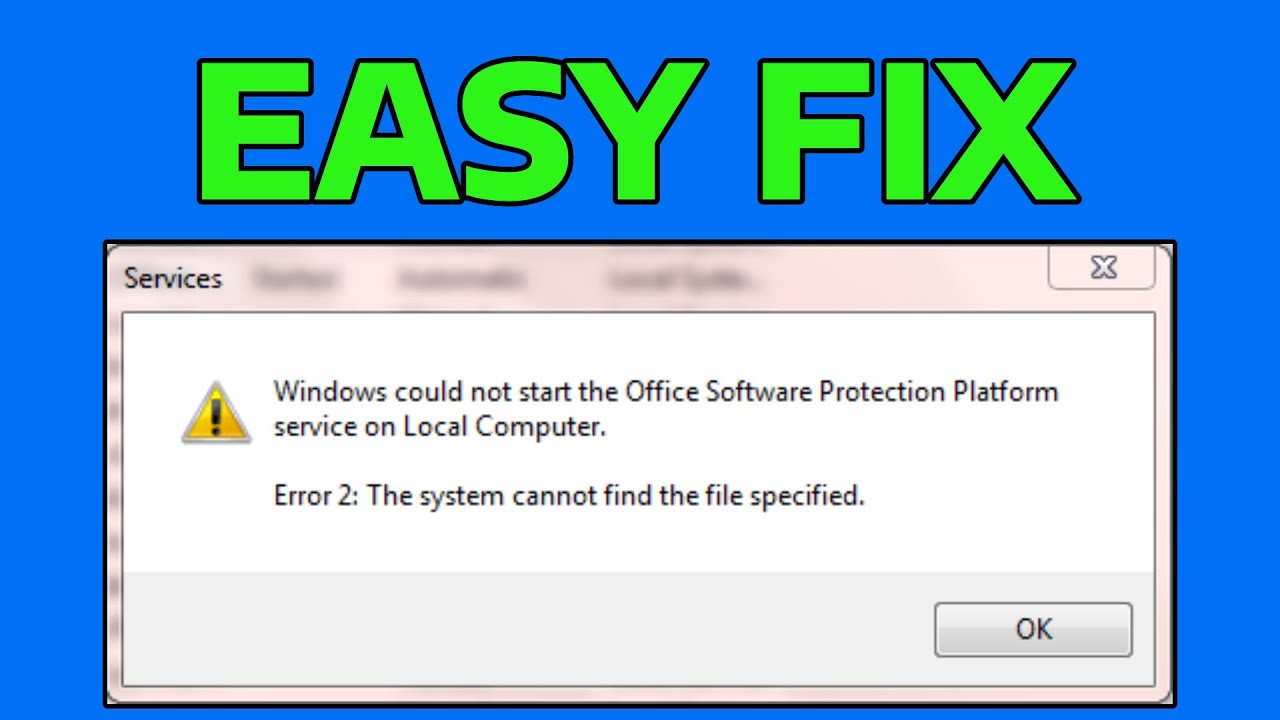 How To Fix 1920 (Office 2010) Service Office Software Protection Platform OSPPSVC Failed To Start
