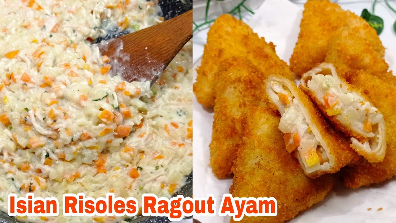 Resep Isian Ragout Ayam Creamy | Risoles Segitiga