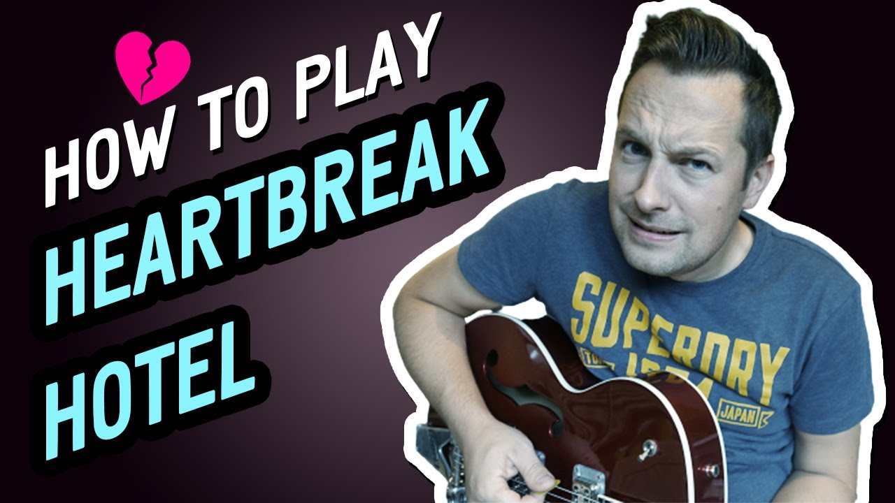How To Play : Heartbreak Hotel - Elvis -  (rockabilly guitar lesson for beginners  )