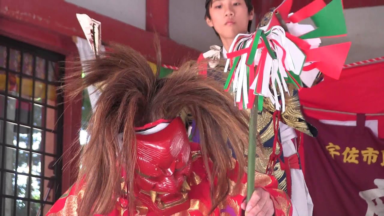 妻垣神社秋季大祭2015　麻生神楽社　奉納神楽『御先』２