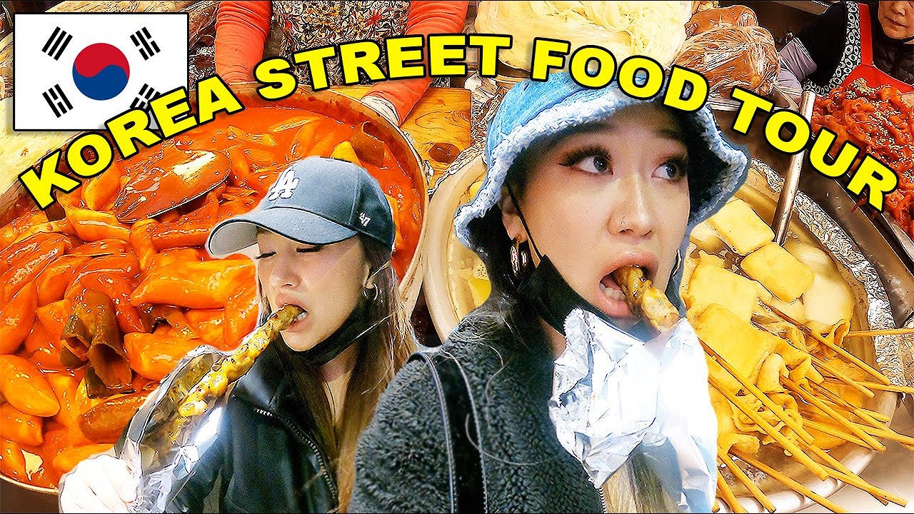 KOREA STREET FOOD TOUR + BTS GIVEAWAY 💜