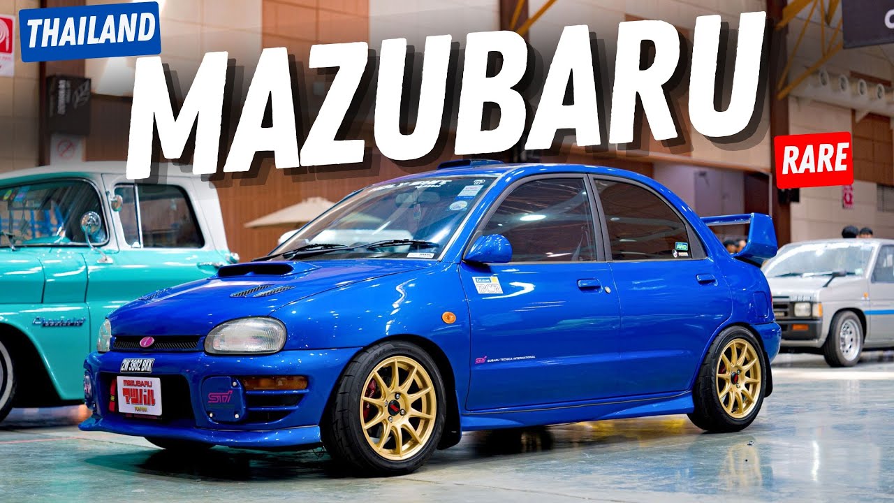 MAZUBARU - MAZDA 121 + SUBARU GC8. Редкая сборка из Таиланда.