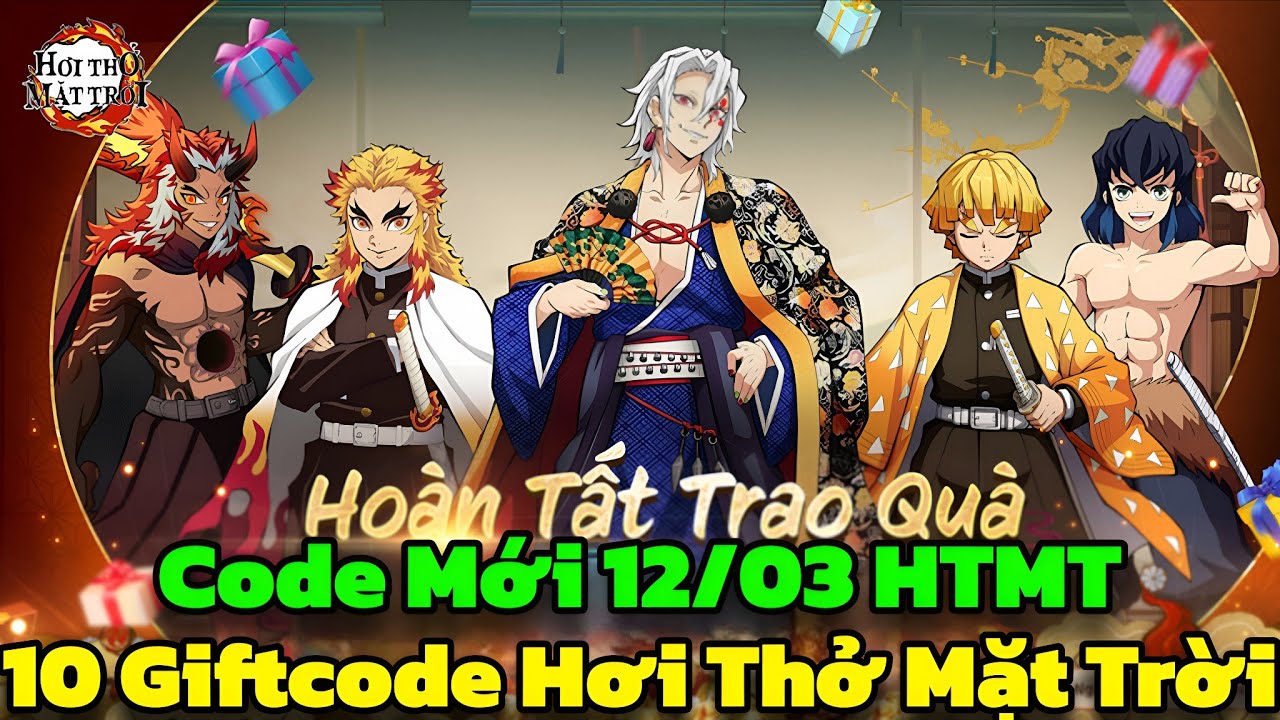 Hơi Thở Mặt Trời - 10 Giftcode Hơi Thở Mặt Trời & Code Mới 12/03 HTMT - Hơi Thở Mặt Trời Code