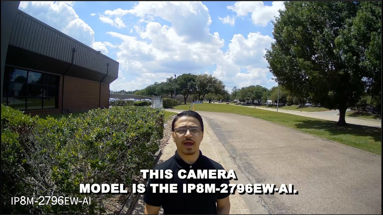 Amcrest 4K AI PoE IP Camera Video Review Model IP8M-2796EW-AI (2796EB) Human Face, Vehicle Detection