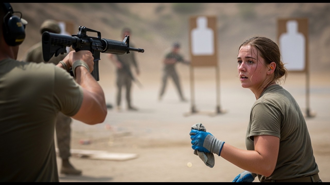 She Was Just Cleaning the Shooting Range —Until an Enemy Raid Started and a SEAL Threw Her His Rifle
