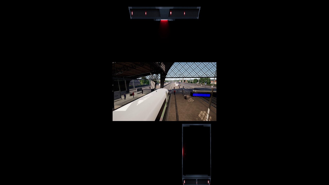 POV relaxing train ride