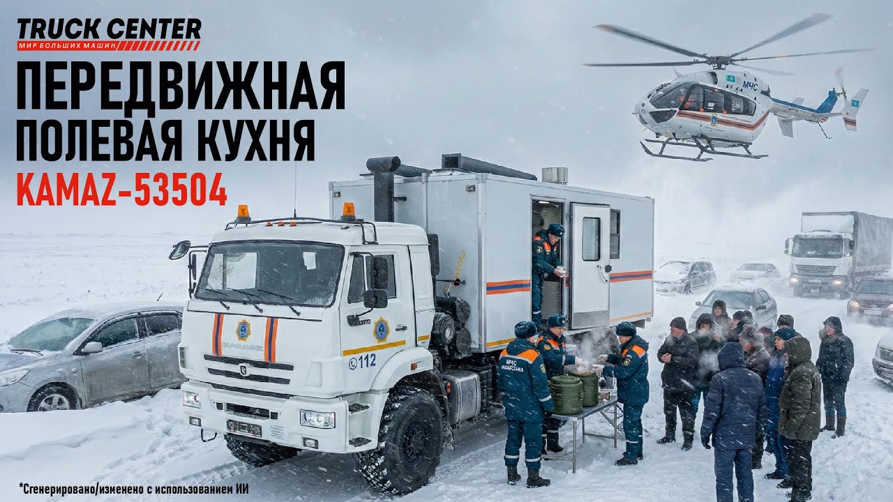 Почему МЧС выбирает её? Полевая кухня 6×6. Казахстанская разработка для спасателей.