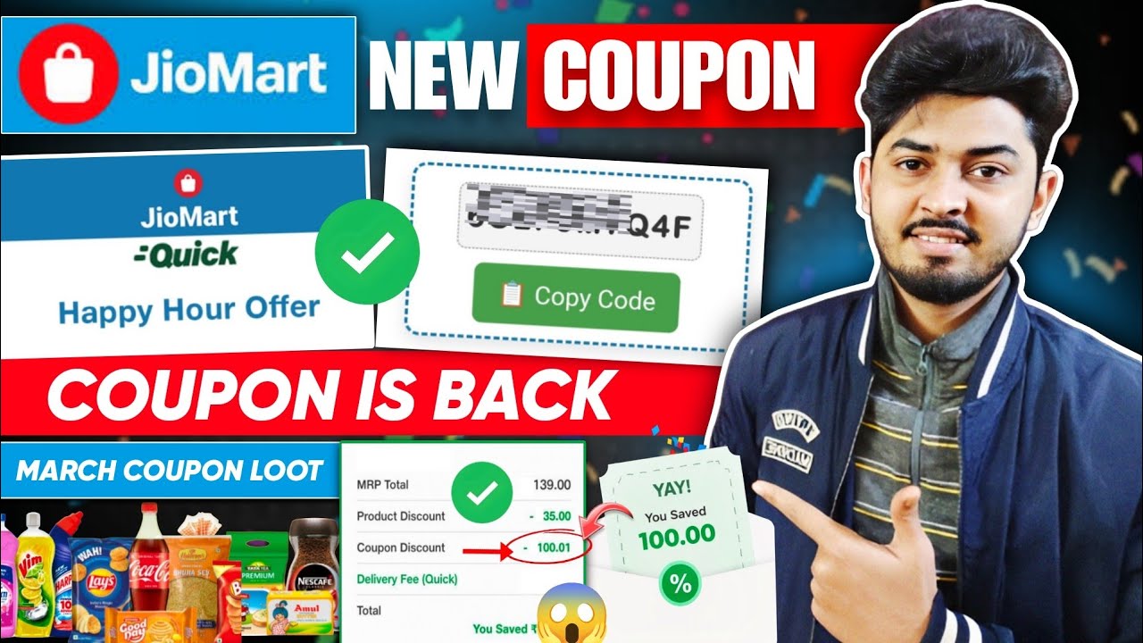 Jiomart offer today March Offer 2026 New Update | Jiomart Coupon Today | Happy Hour Jiomart Coupon