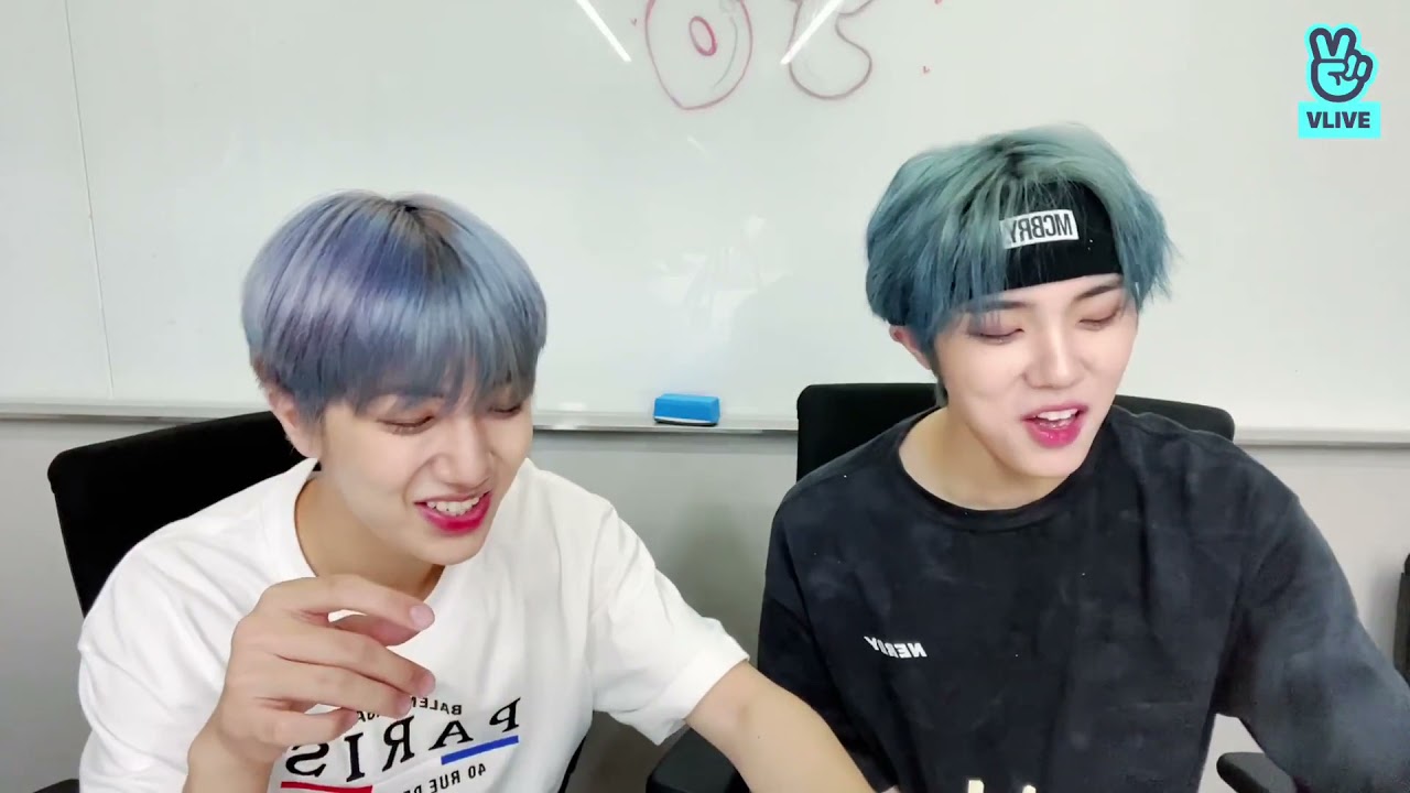CRAVITY SEONGMIN AND WONJIN VLIVE 같이 밥먹을사람???👻👻10092021