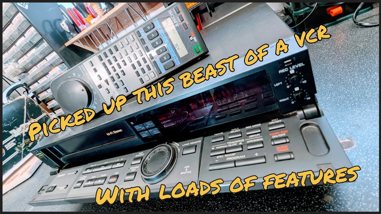 I got a beast of a high end VHS player with an epic set of functions, a Sony SLV-835