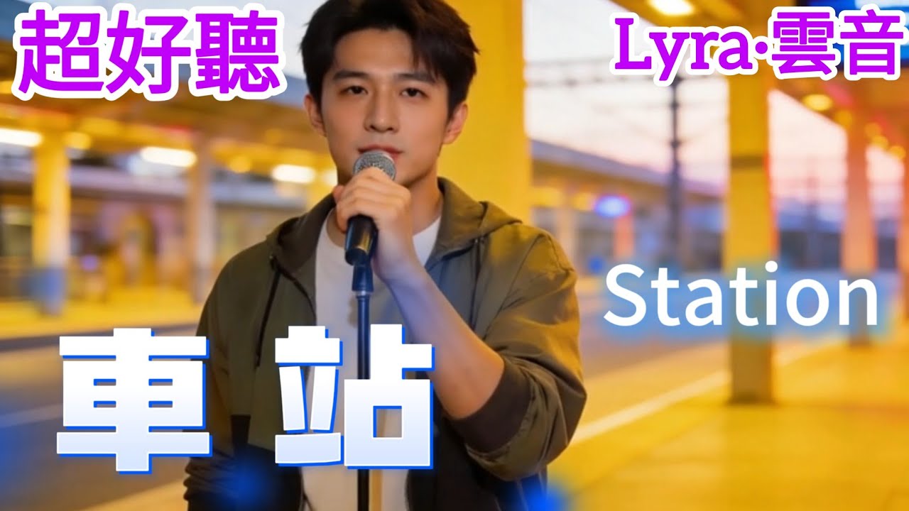 Lyra·雲音 翻唱 超好聽 |《車站》| 男聲版 | 原唱:曹磊 | 離別的傷心淚水落下，站台邊片片離愁湧入我心上 | Beautiful | 