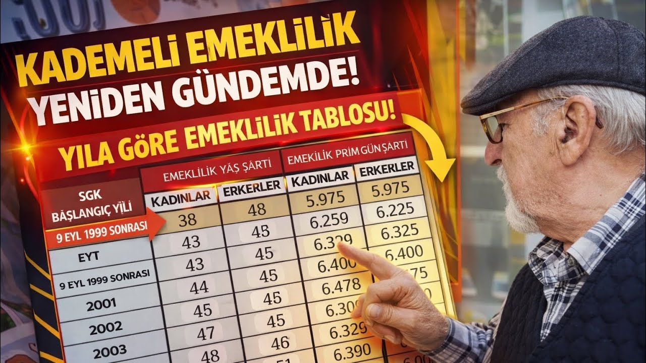 Kademeli Emeklilik Geliyor Müjde 
