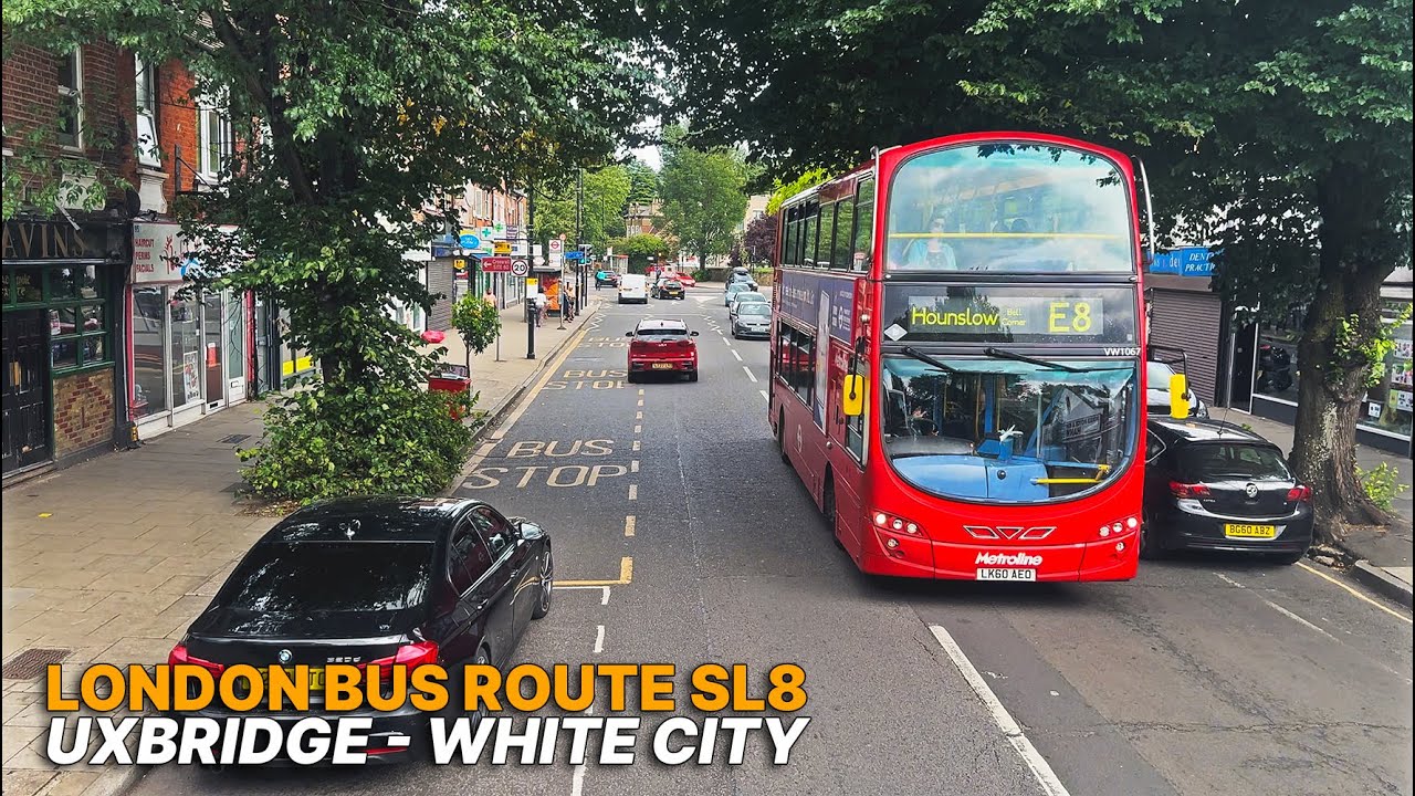 London Bus Ride: Upper-Deck POV on The Superloop SL8 | Uxbridge in West London to White City 🚌