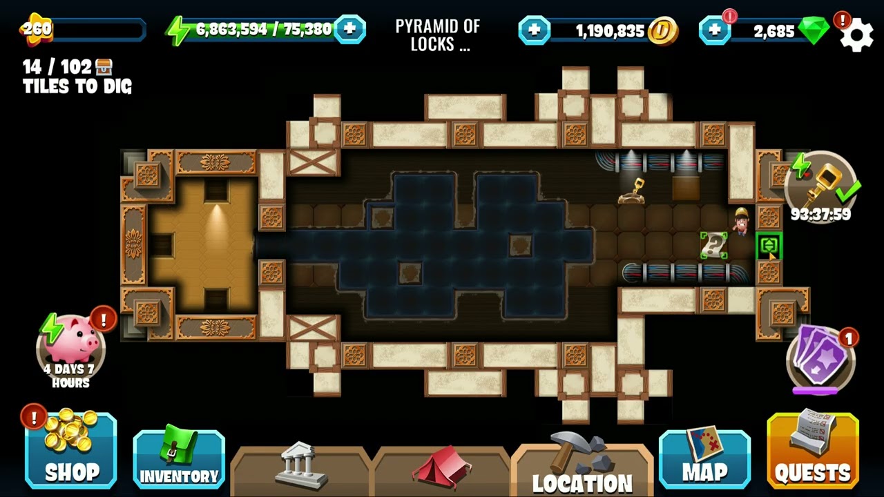 Pyramid of Locks and Keys | Locks & Keys | Diggy's Adventure