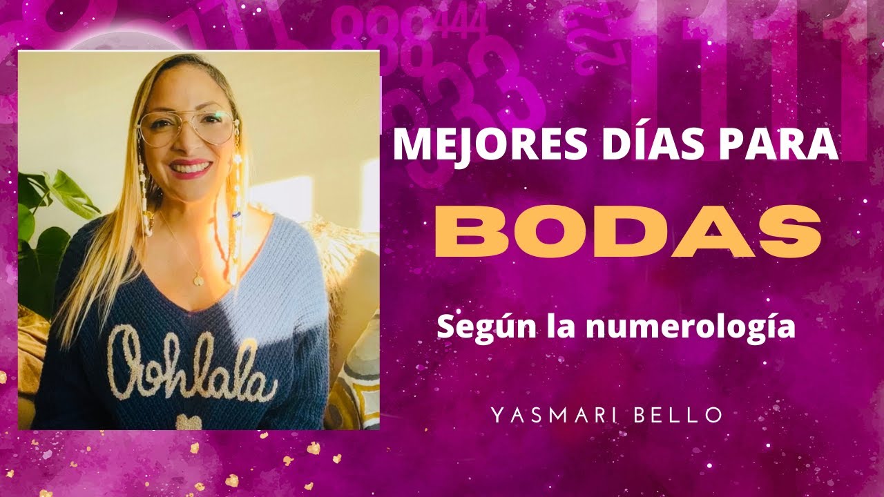 MEJORES DÍAS PARA UNA BODA RELIGIOSA O SIMBÓLICA SEGÚN LA NUMEROLOGÍA #bodasimbolicas #fechasboda