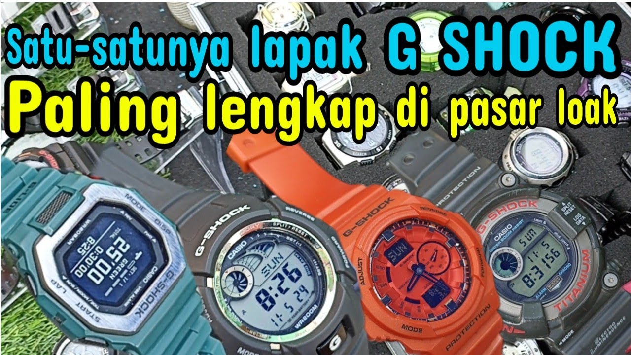 Update stok jam tangan g shock second original di pasar loak jatinegara