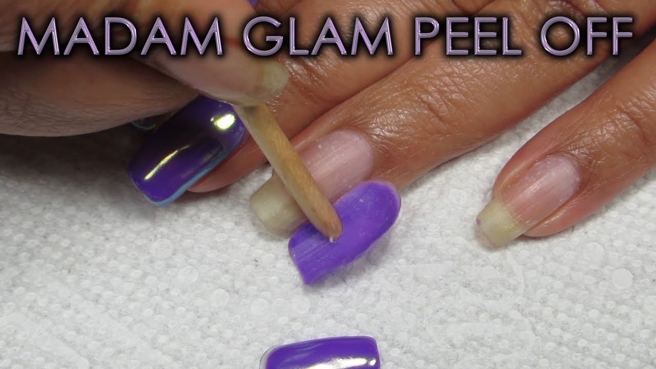 First Peel (Gel Polish) of Madam Glam Peel Off Base Coat