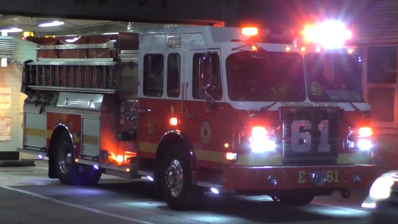 Philadelphia Fire Department Engine 61 Responding 10/2/19