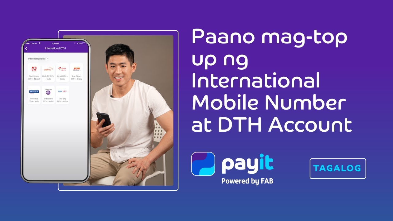 How to Top up International Mobile Number and DTH Account | Tagalog