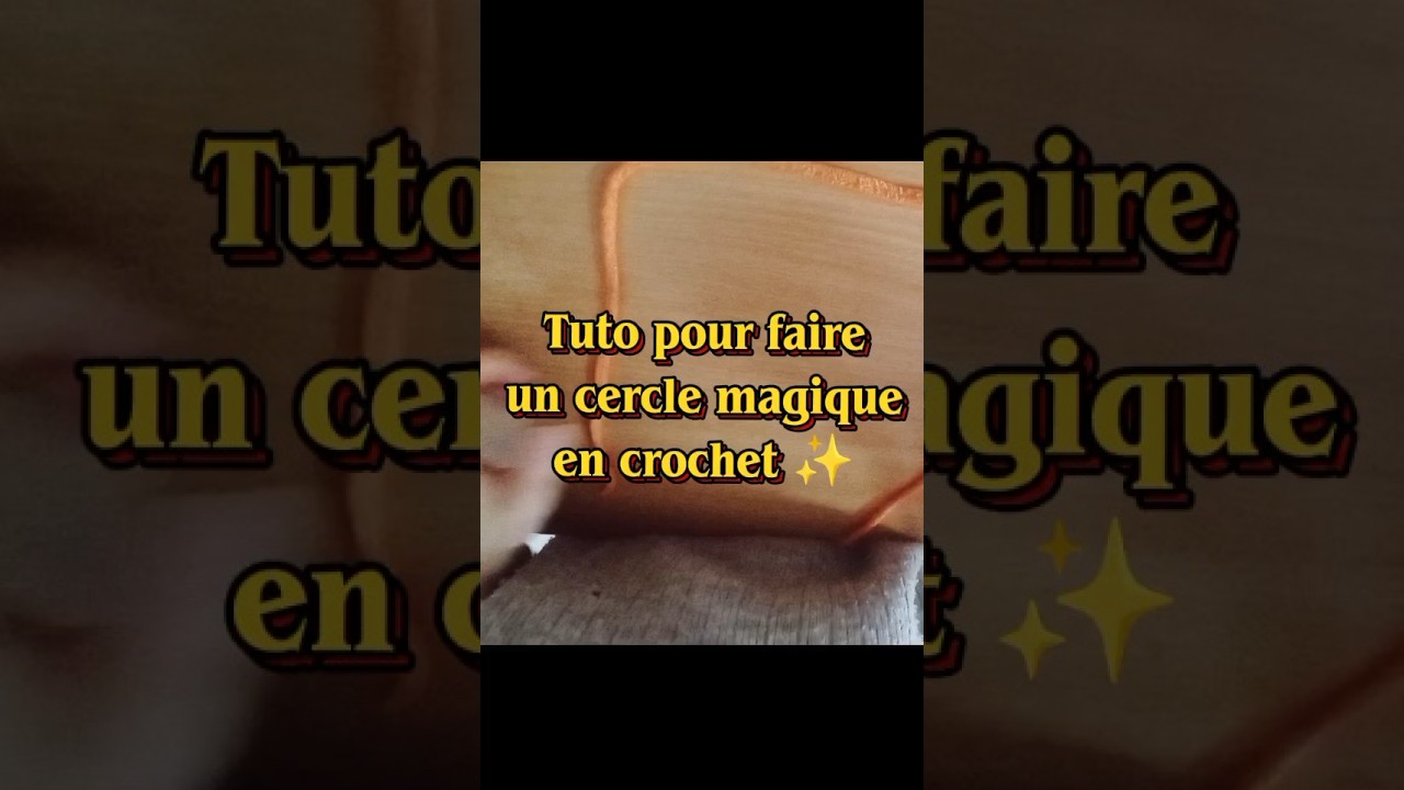 Tuto pour faire un cercle magique en crochet ✨️ 