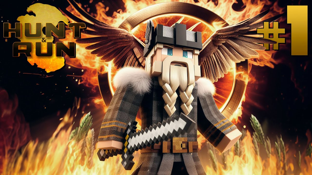 HUNT & RUN - Día 1 🏹 ¡Qué comience la caza! ⛏️ MINECRAFT