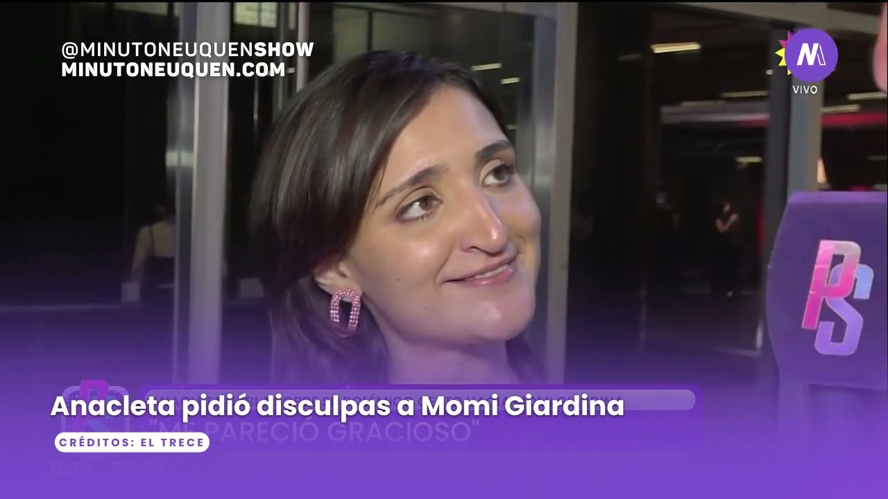 Anacleta habl&oacute; tras su pol&eacute;mico gesto hacia Momi Giardina - Minuto Neuqu&eacute;n Show 