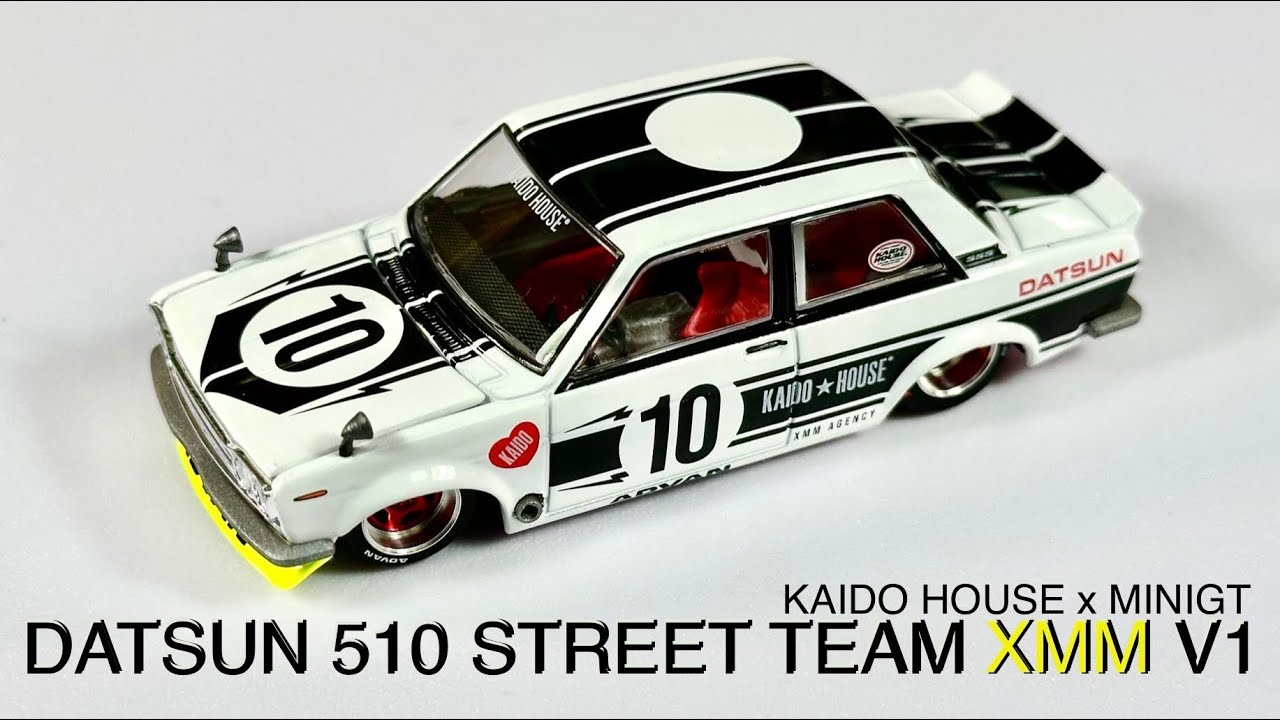Unboxing Kaido House x MINIGT Datsun 510 Street Team XMM V1 @TheOpenBox858 #153