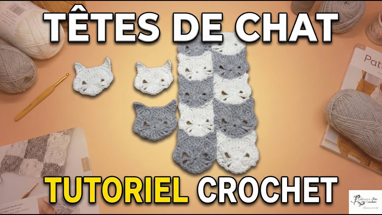 Tuto tête de chat au crochet @Alextitia Tuto Crochet