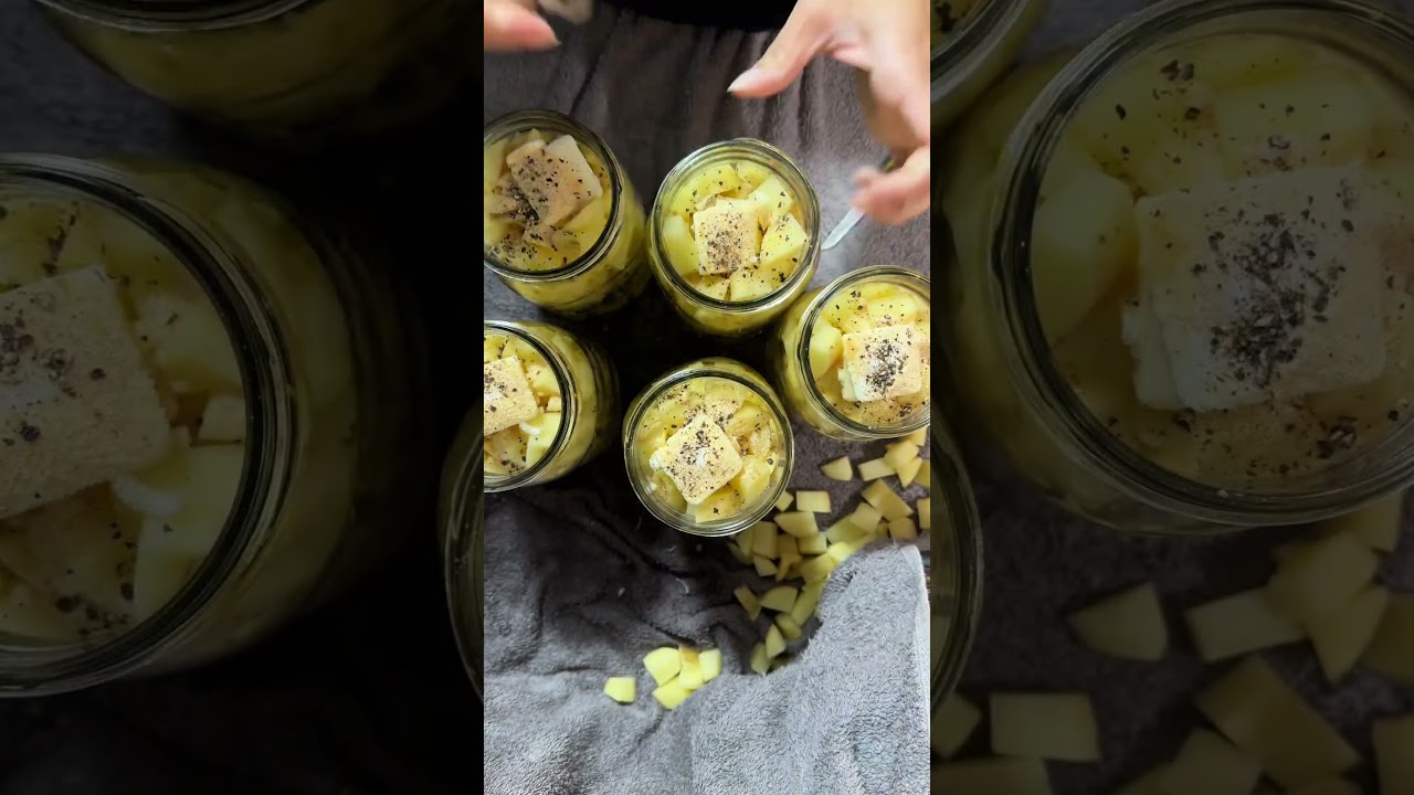 Water Bath Canning | Dry packed potatoes with no liquid | stocktober #canning #canningandpreserving