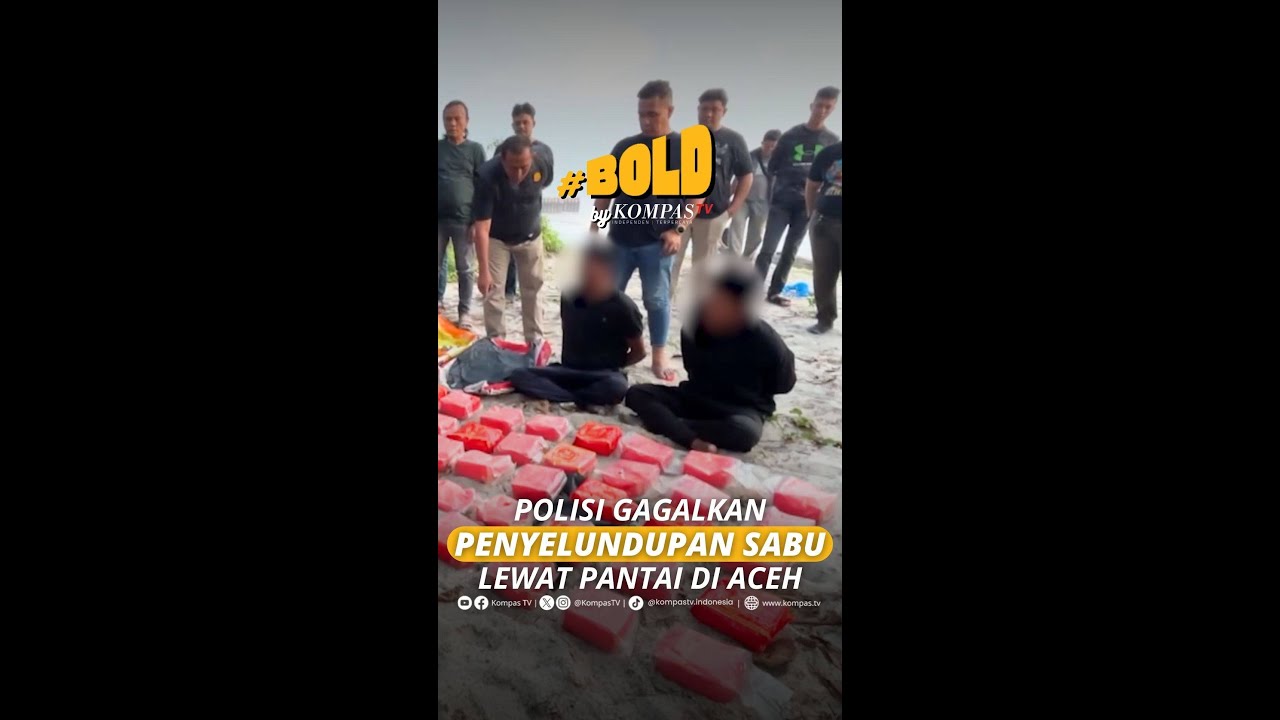POLISI GAGALKAN PENYELUNDUPAN SABU LEWAT PANTAI DI ACEH #short