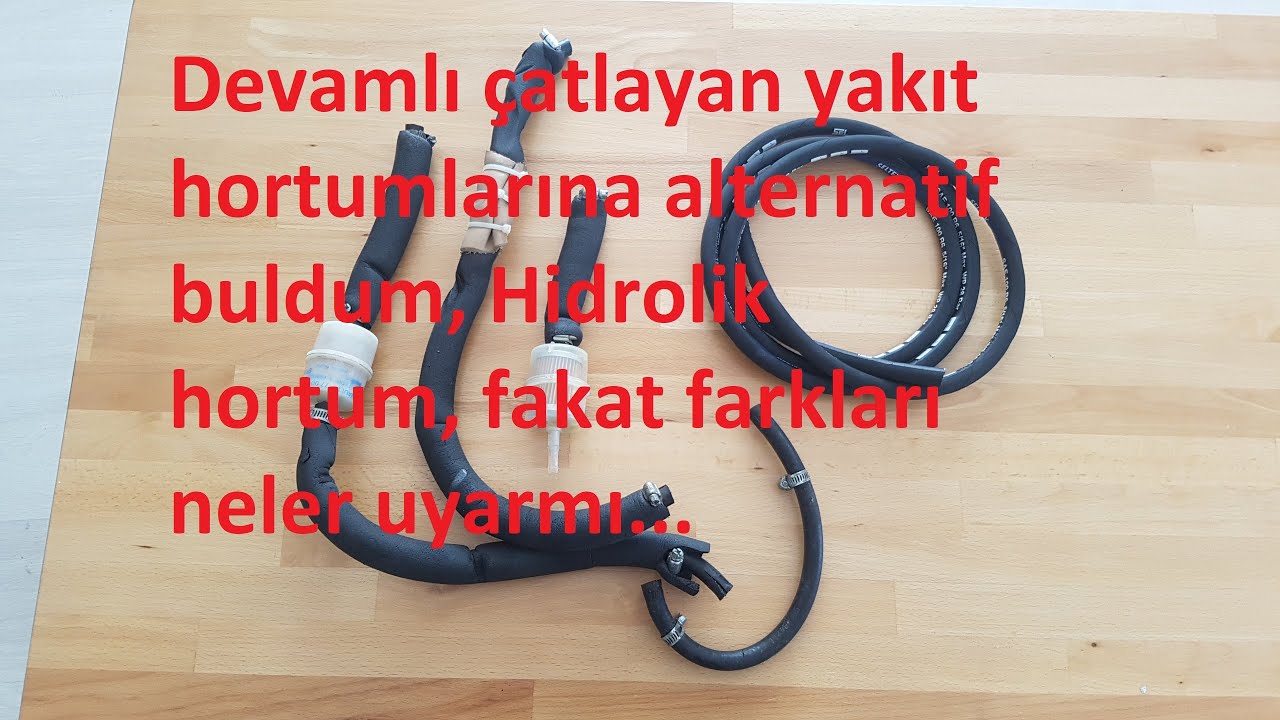 Renault R9 broadway yakıt hortumları nasıl değiştirilir. Hidrolik hortumla değiştiriyorum