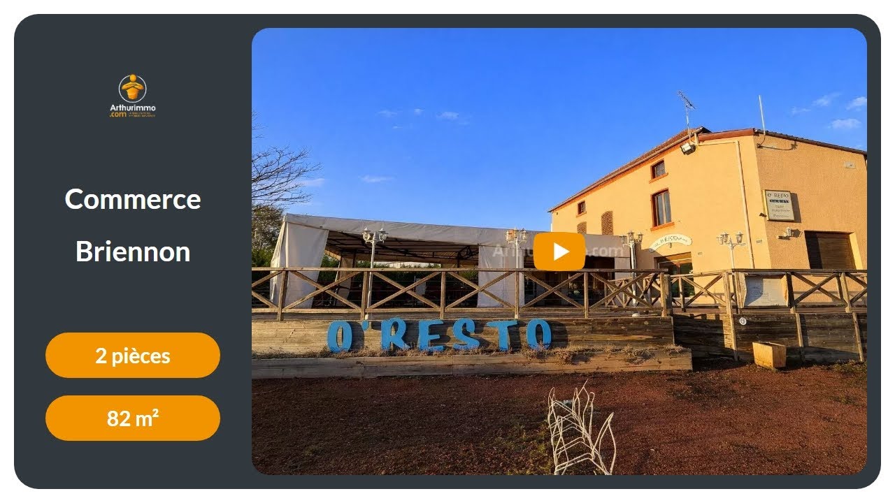 Vente Commerce &agrave; BRIENNON - 2 pi&egrave;ces - 90.000&euro;