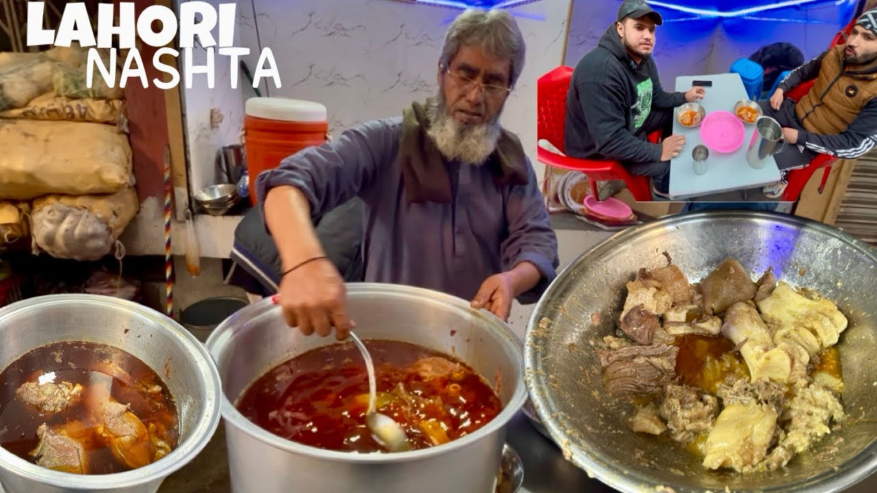 Most Viral Breakfast In Lahore - Hayat Bong Paye - Pakistani Street Food