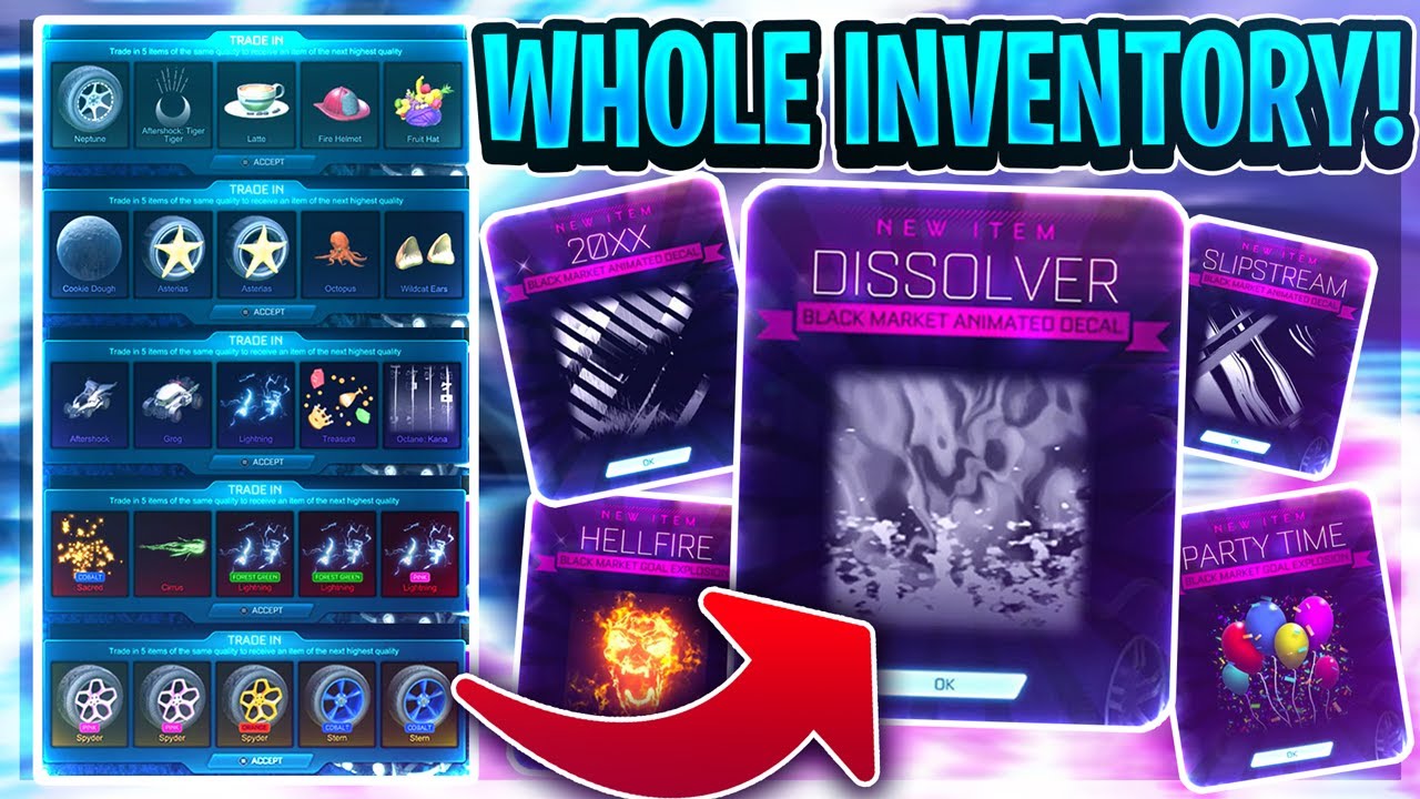 I TRADED UP MY *WHOLE* INVENTORY TO GET THE BEST BLACK MARKETS! [100 NON CRATE EXOTIC TRADE UPS]