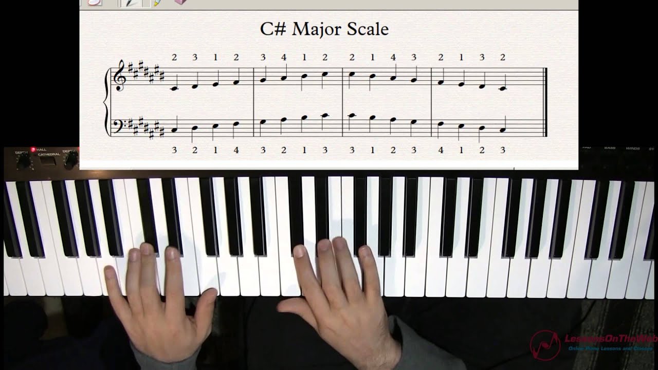 C# Major Scale - Learn to Play Piano - Lesson 46