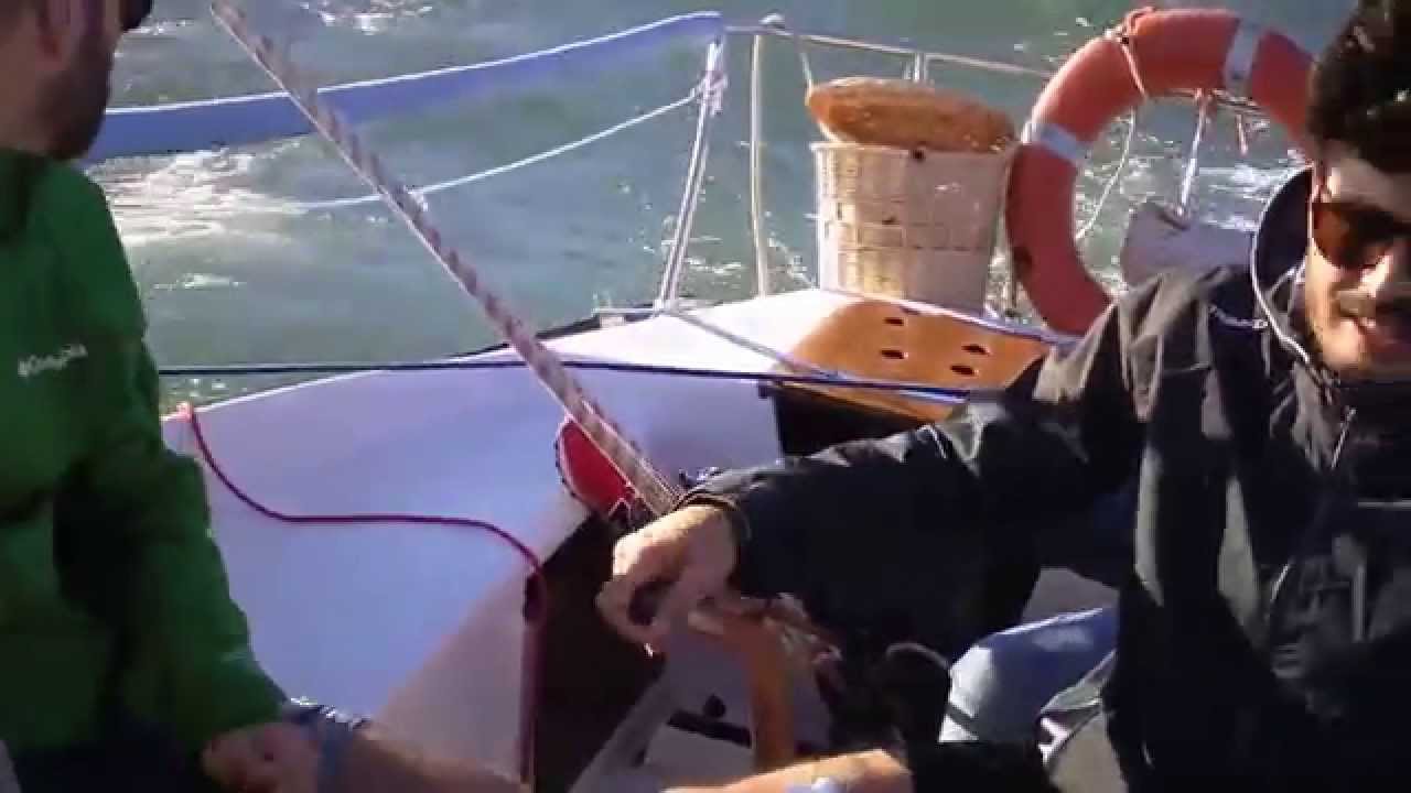 Trasimeno a vela.Sfiorati i 7knots al gran lasco verso il ridosso della Polvese