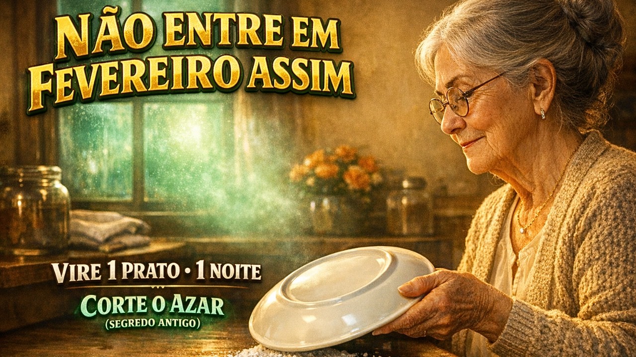 MÁ SORTE GRUDADA? Vire 1 Prato Hoje Por 1 Noite e Sinta a Energia Desencostar (Ritual de Avó)