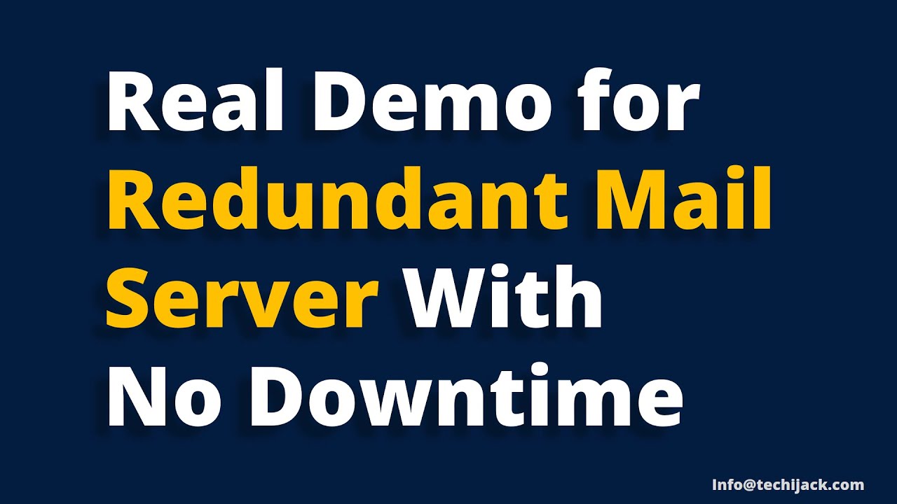 Redundant Email Delivery Strategies – Step-by-Step Demo | Techi Jack