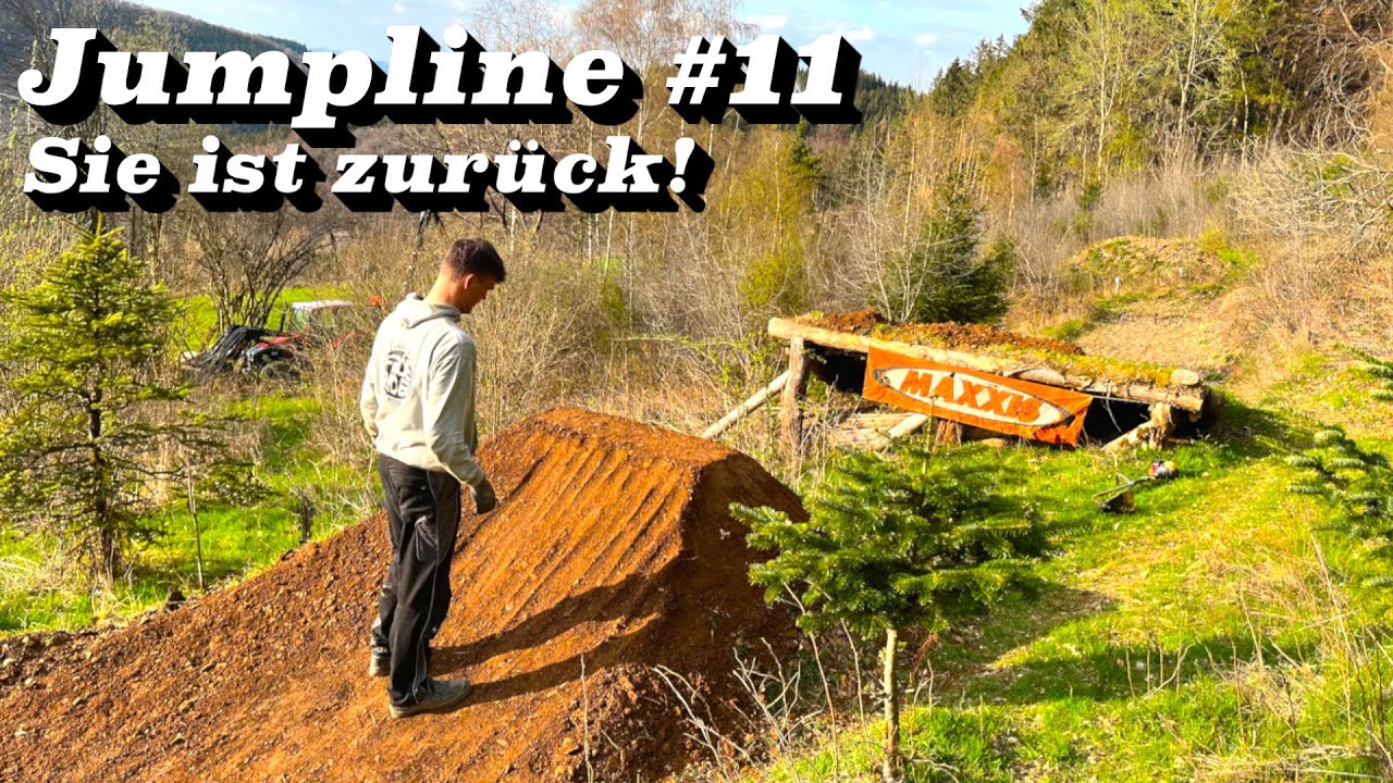Die Riesen JUMPLINE ist zurück! Wir bauen eine Jumpline #11 | 4K | Trail Büffel X Julian Schneider