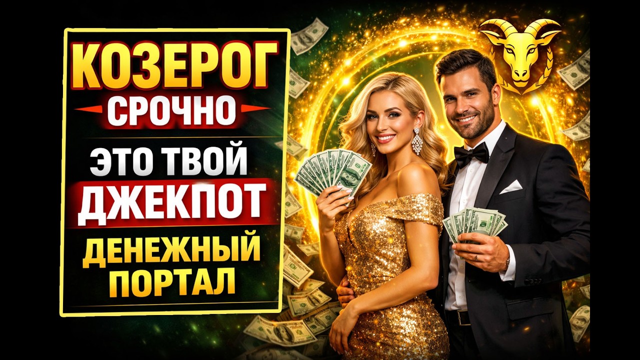 КОЗЕРОГ ХВАТИТ ТЕРПЕТЬ! ОТКРЫТ ДЕНЕЖНЫЙ КРАН. ВСЁ ИЗМЕНИТСЯ! БОГАТСТВО ЛЮБОВЬ В РУКИ