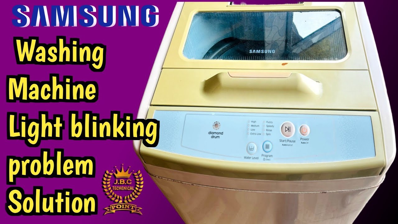 Samsung Washing Machine Light Blinking Problem. Samsung Washing Machine Water Level Indicator Error.