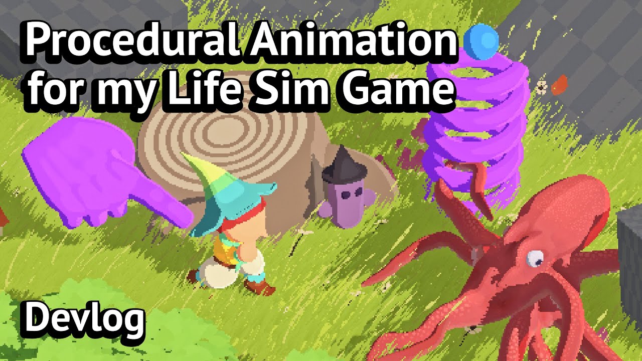 Building a procedural animation toolkit for my life sim game | Devlog