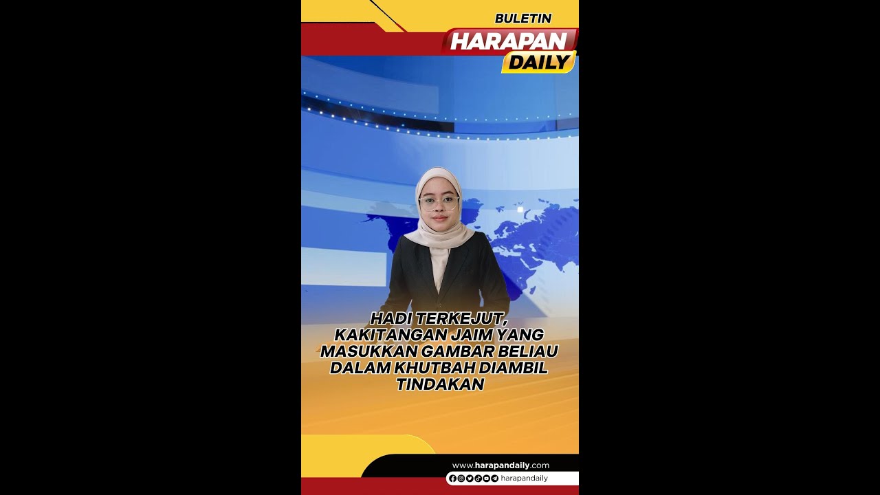 Hadi terkejut, kakitangan Jaim yang masukkan gambar beliau dalam khutbah diambil tindakan