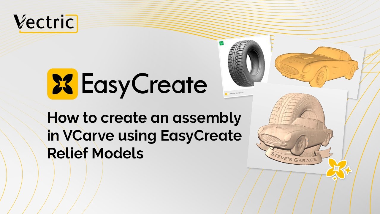 Как создать сборку в VCarve с помощью моделей рельефа EasyCreate