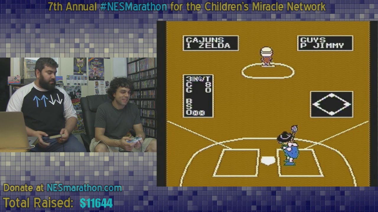 Pat vs Jirard at Dusty Diamond Softball - NES Marathon Moment